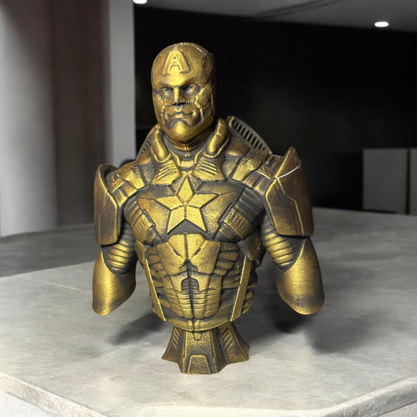 Super Hero Busts 3D Printed Bronze Decor