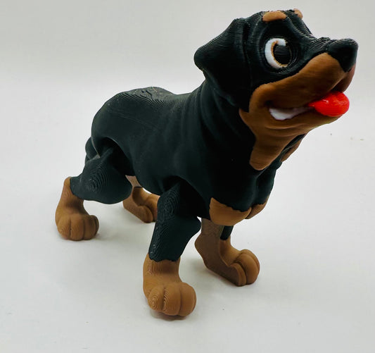 Rottweiler 3D Printed Figurine Decor