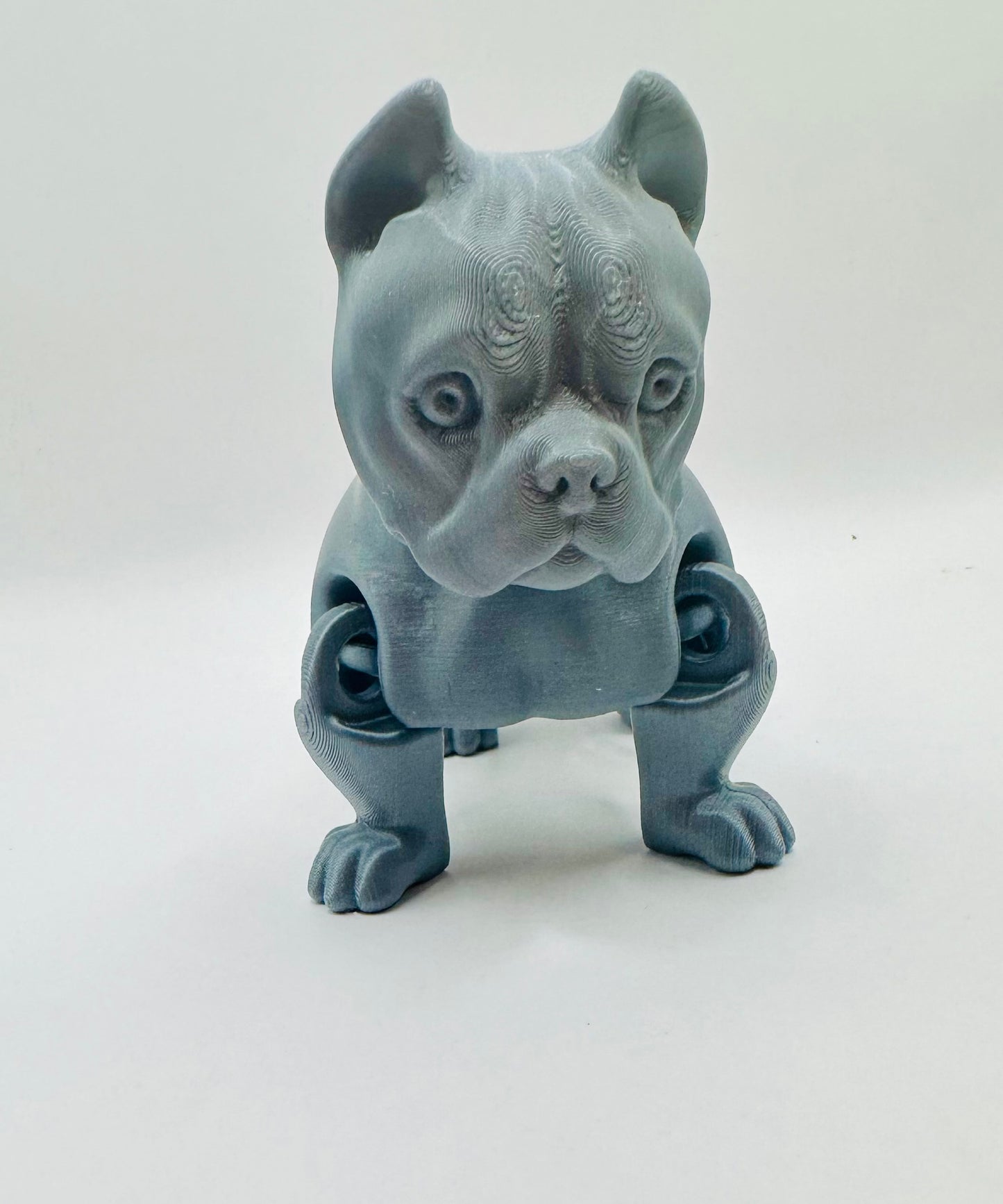 American Bully Pitbull 3D Printed Figurine