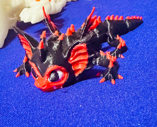 Vampire Dragon Baby 3D Printed Figurine