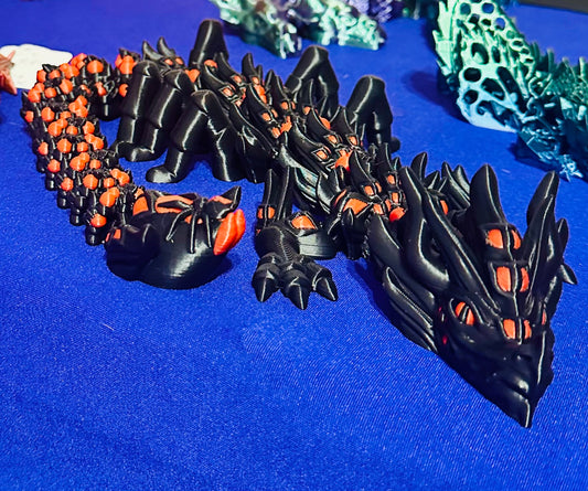 Black Widow Dragon Adult 3D Printed Figurine