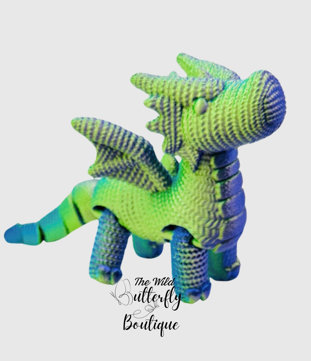 Crochet Dragon Figurine