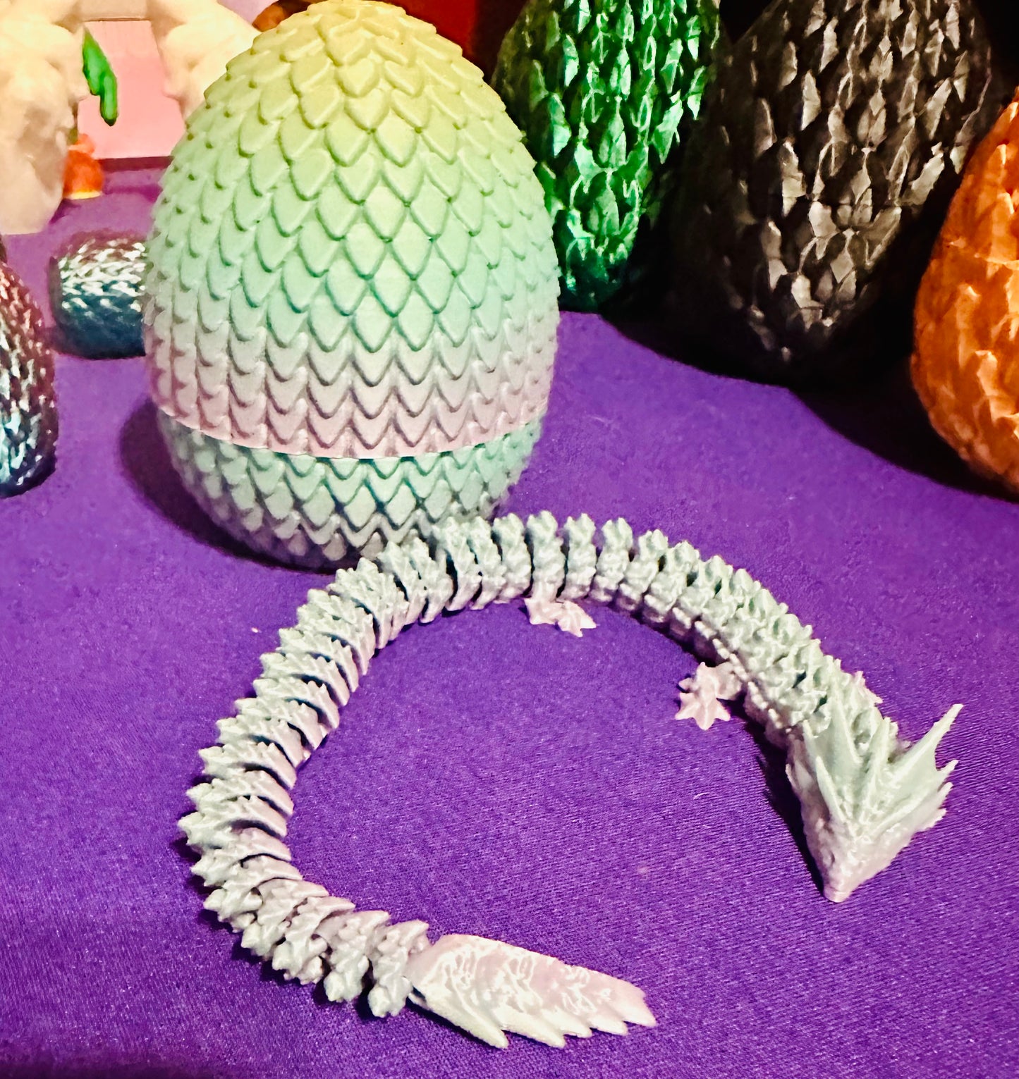 Dragon Egg 3D Printed Figurines