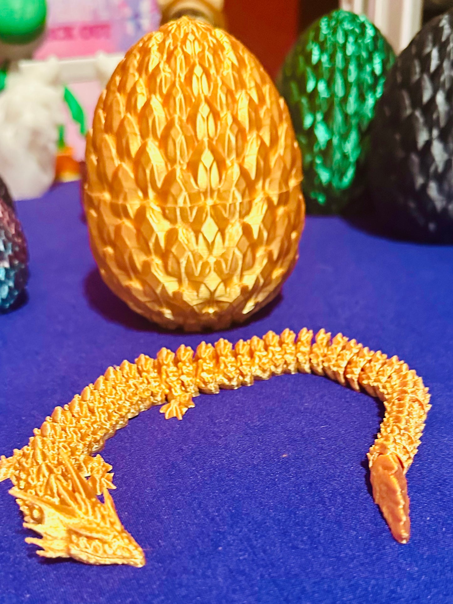 Dragon Egg 3D Printed Figurines