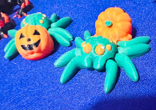 Pumpkin Spider 3D Printed Figurine Mini