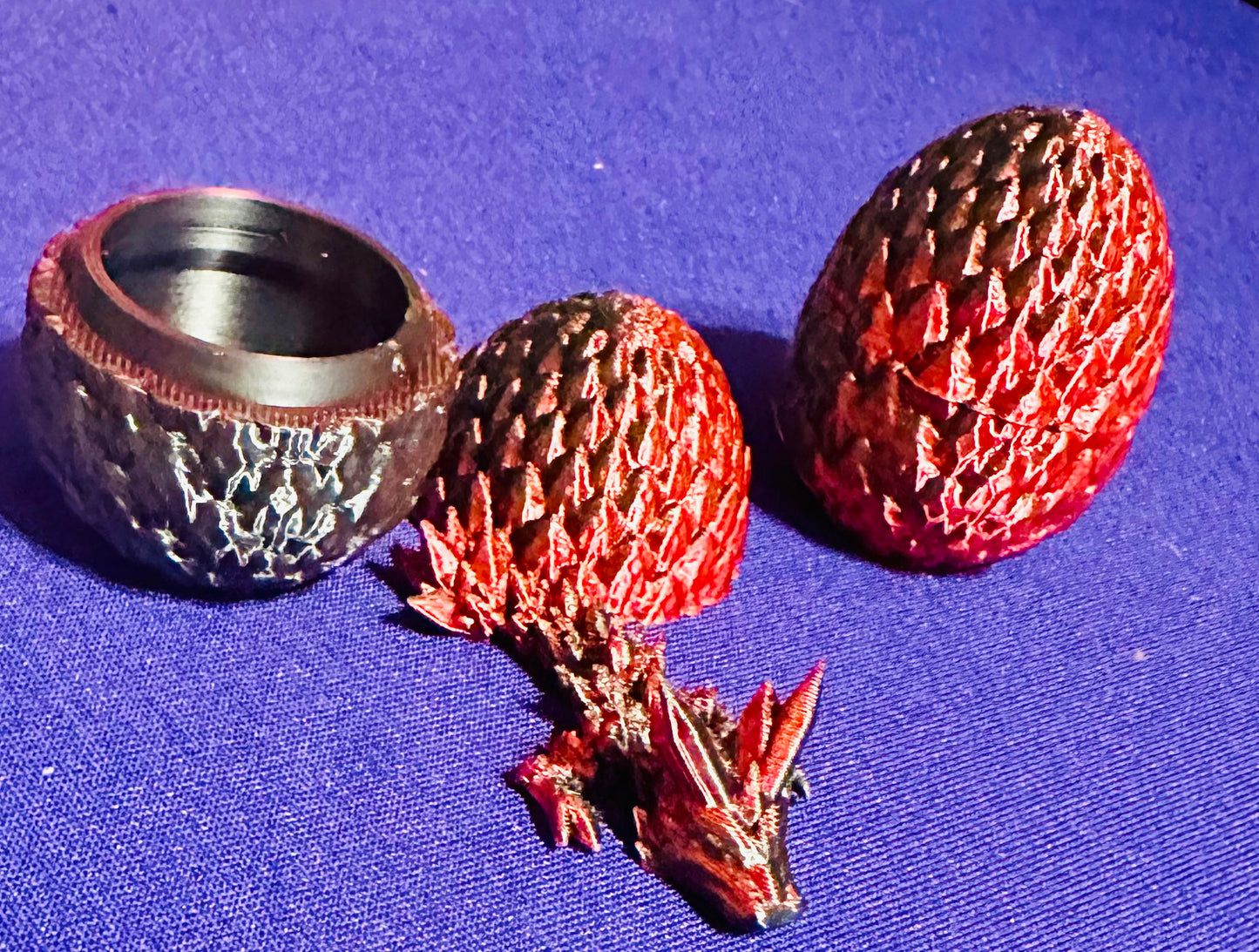 Dragon Egg 3D Printed Figurines