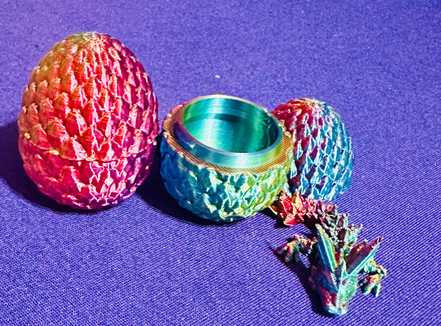 Dragon Egg 3D Printed Figurines