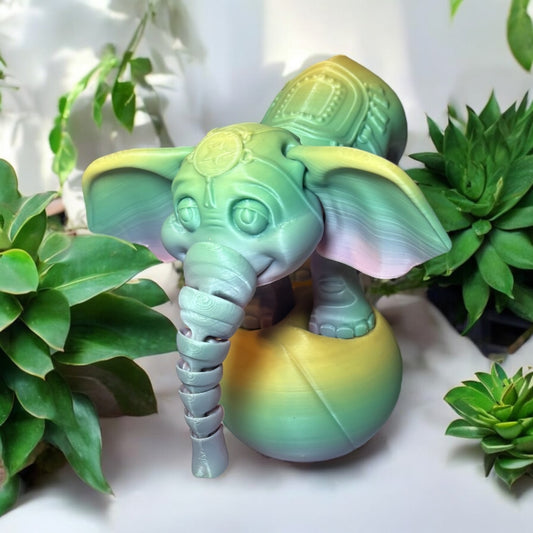 Circus Elephants 3D Printed Figurines