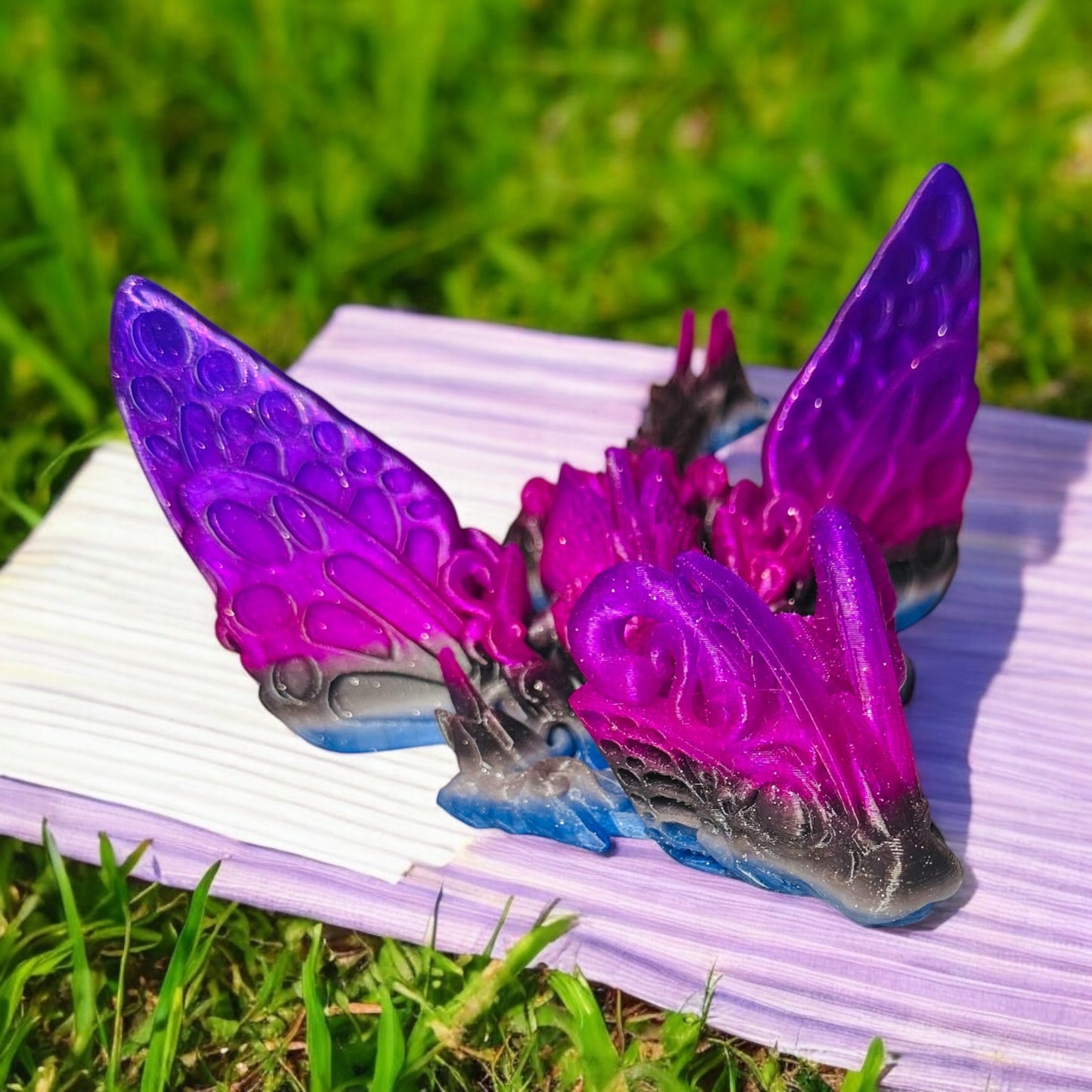 Baby Butterfly Dragon Galaxy Gradient 3D Printed Decor