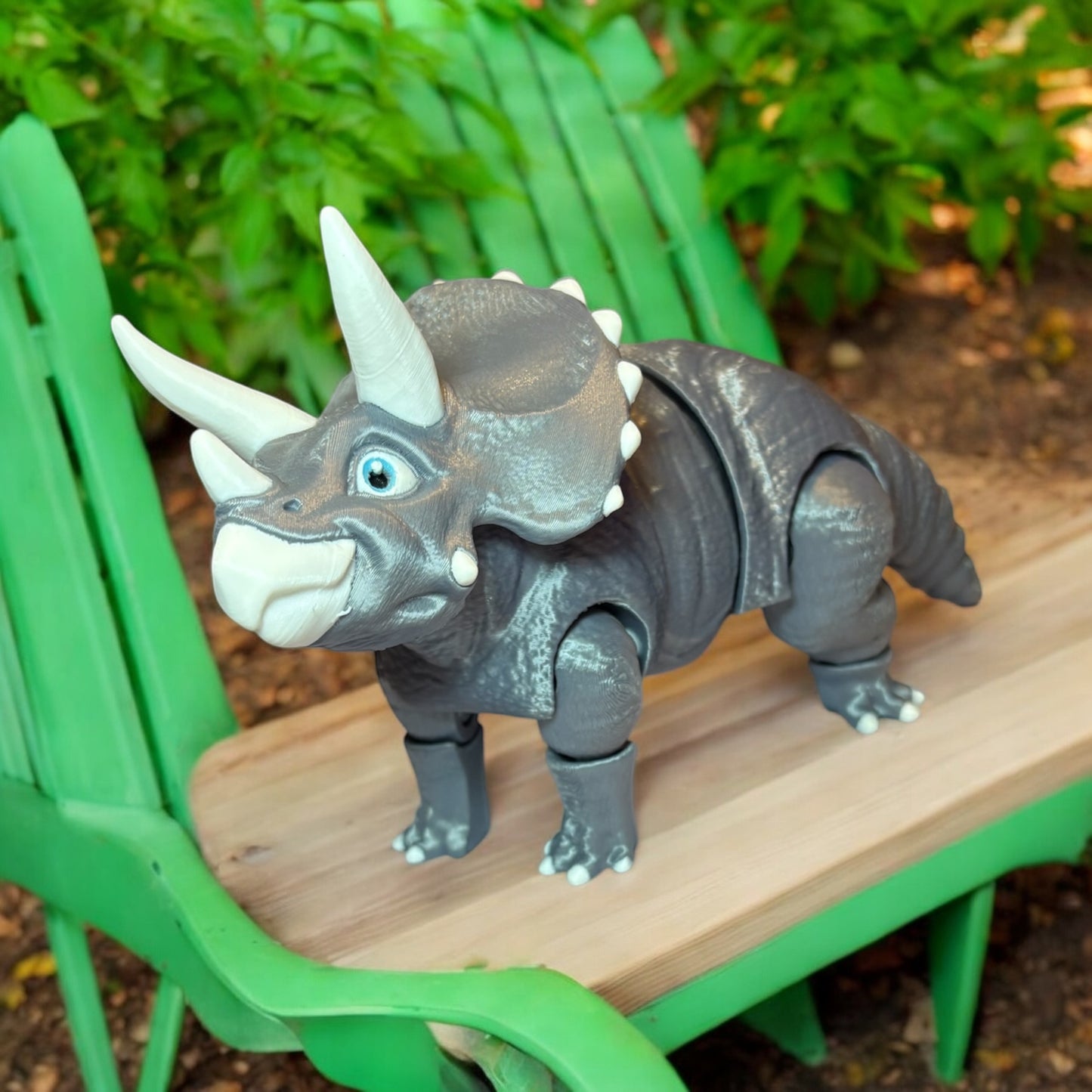 Triceratops Realistic 3D Printed Decor