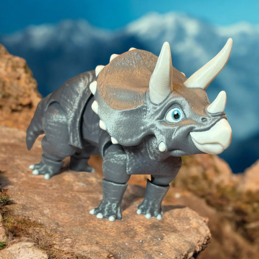 Triceratops Realistic 3D Printed Decor