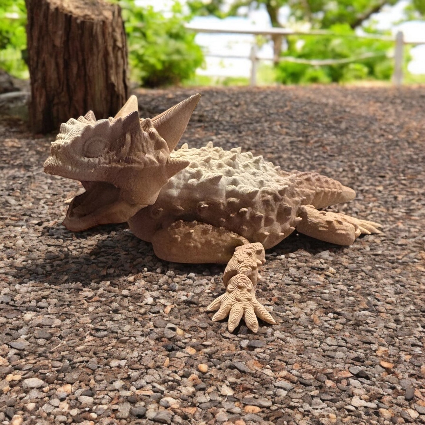 Texas Horned Lizard 3D Printed Decor